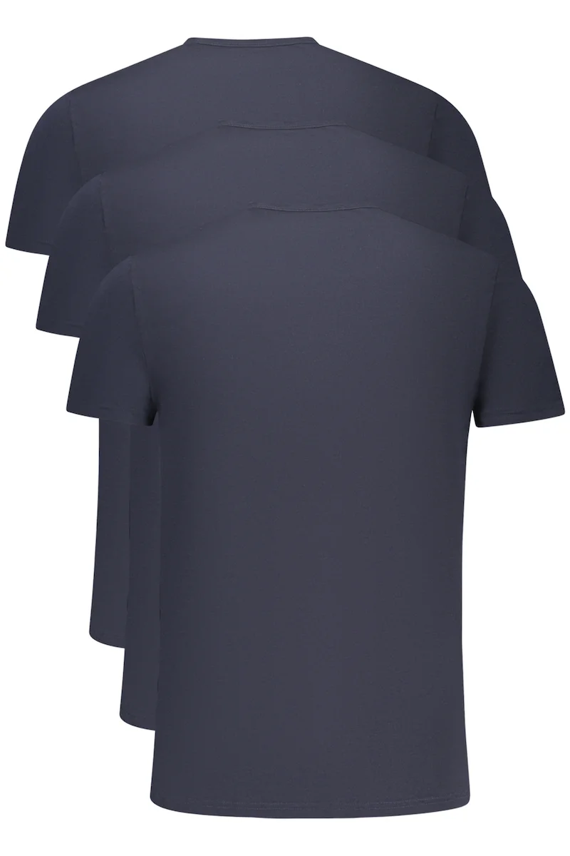 Комплект футболок Tommy Hilfiger Premium Essentials Crew Neck, 3 предмета, темно-синий — фото 2
