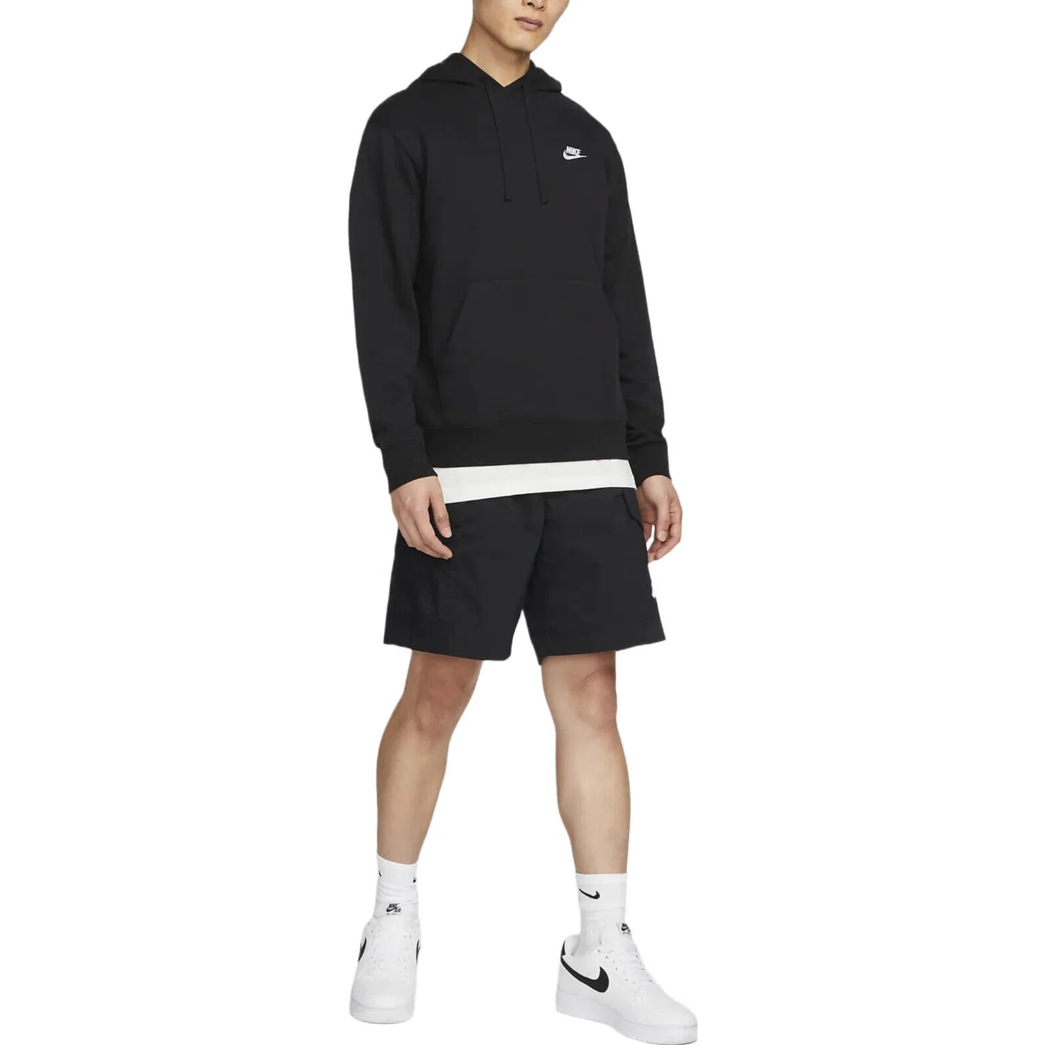 Мужское худи Nike Sportswear Club, Nike, Schwarz Weiss — фото 3