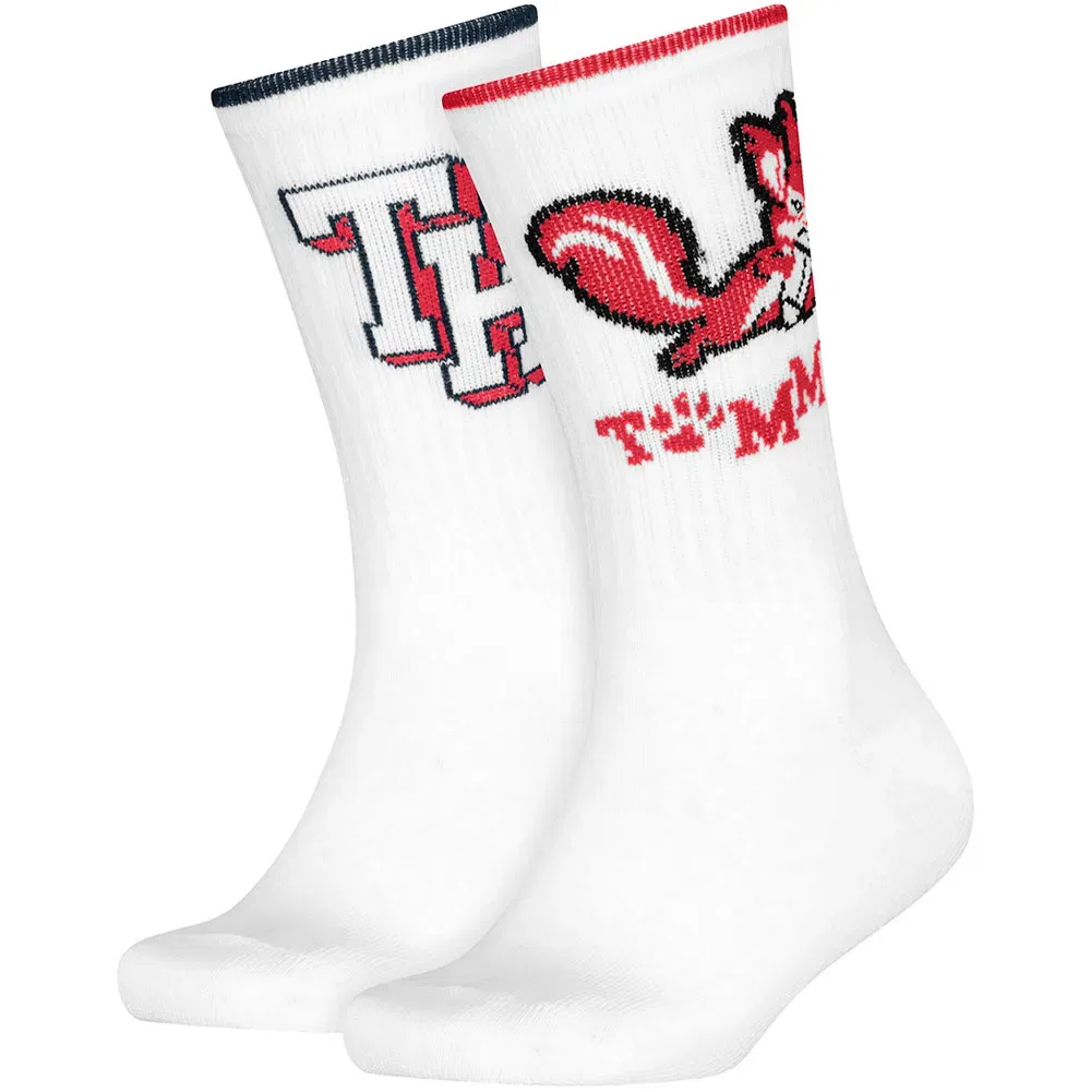 Детские носки с укрепленной пяткой и мыском Tommy hilfiger, White