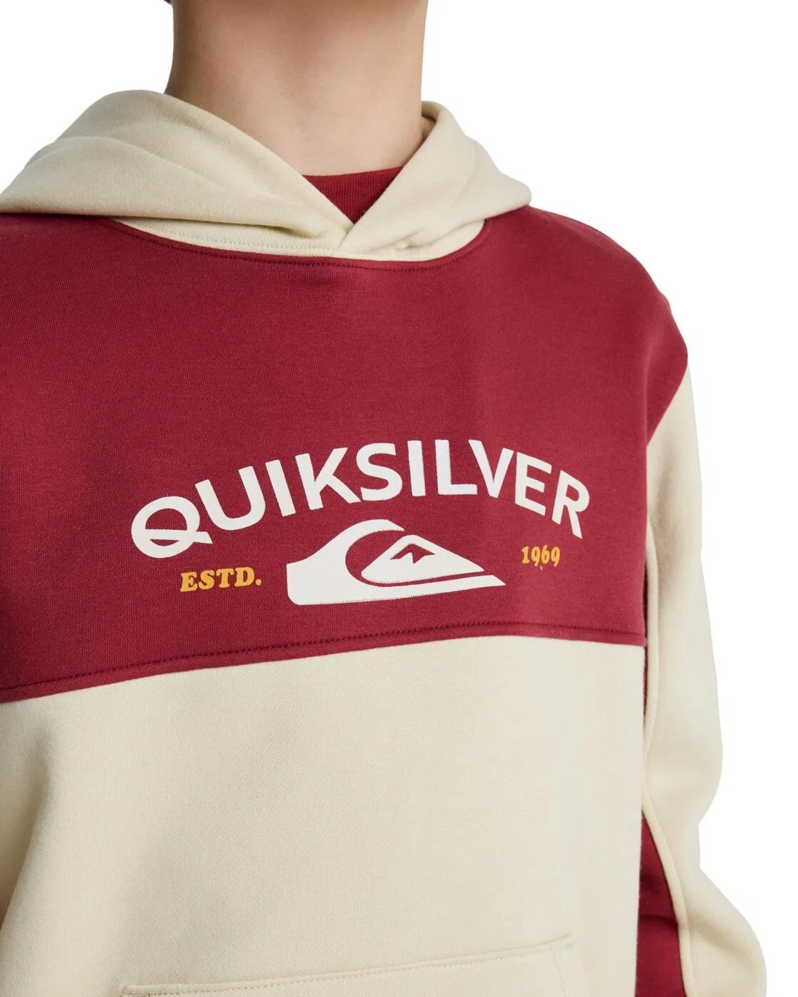 Детское худи для мальчиков из органического хлопка KNOWLEDGE AREA Quiksilver, Beige — фото 4