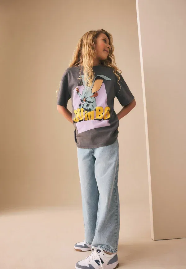 Футболка с принтом Disney Classics Oversized Graphic T-shirt Next, Grey Dumbo, серый