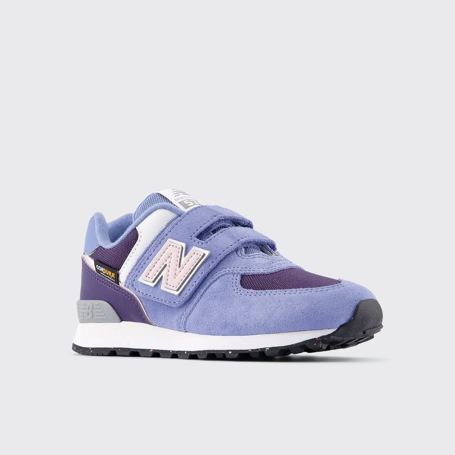 Детские кроссовки для мальчиков с липучками 574 Hook & Loop New Balance, Мorado — фото 4