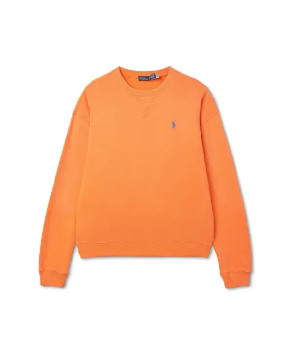 Флисовый пуловер с воротником-стойкой, W Polo Ralph Lauren, оранжевый