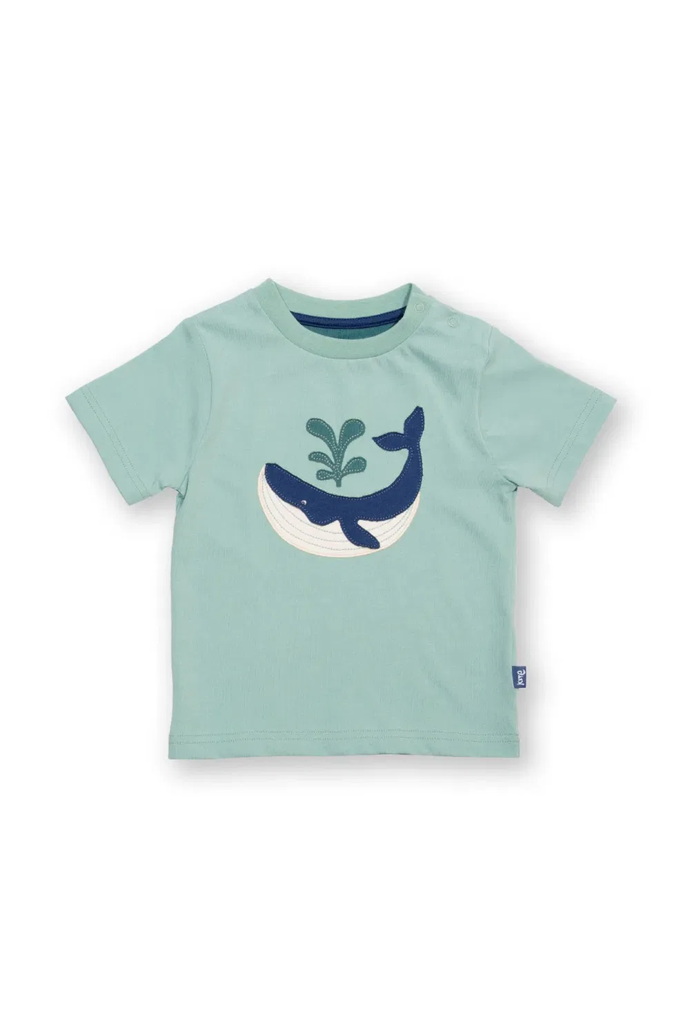 Детская футболка с принтом Wonder Whale Kite, Green