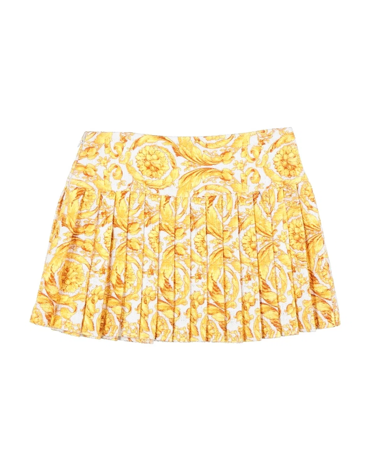 Детская юбка для девочек со складками Versace Young, желтый — фото 2