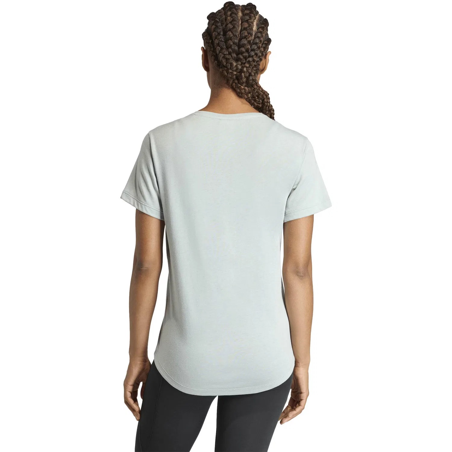 Футболка Adidas Performance Shirt Motion пастельно-голубого цвета — фото 3