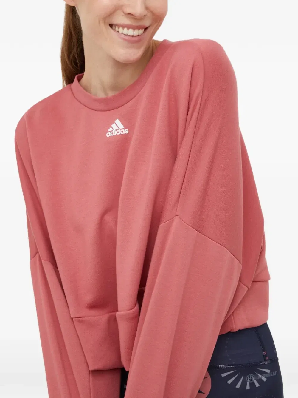 Толстовка с длинными рукавами Adidas, розовый — фото 2
