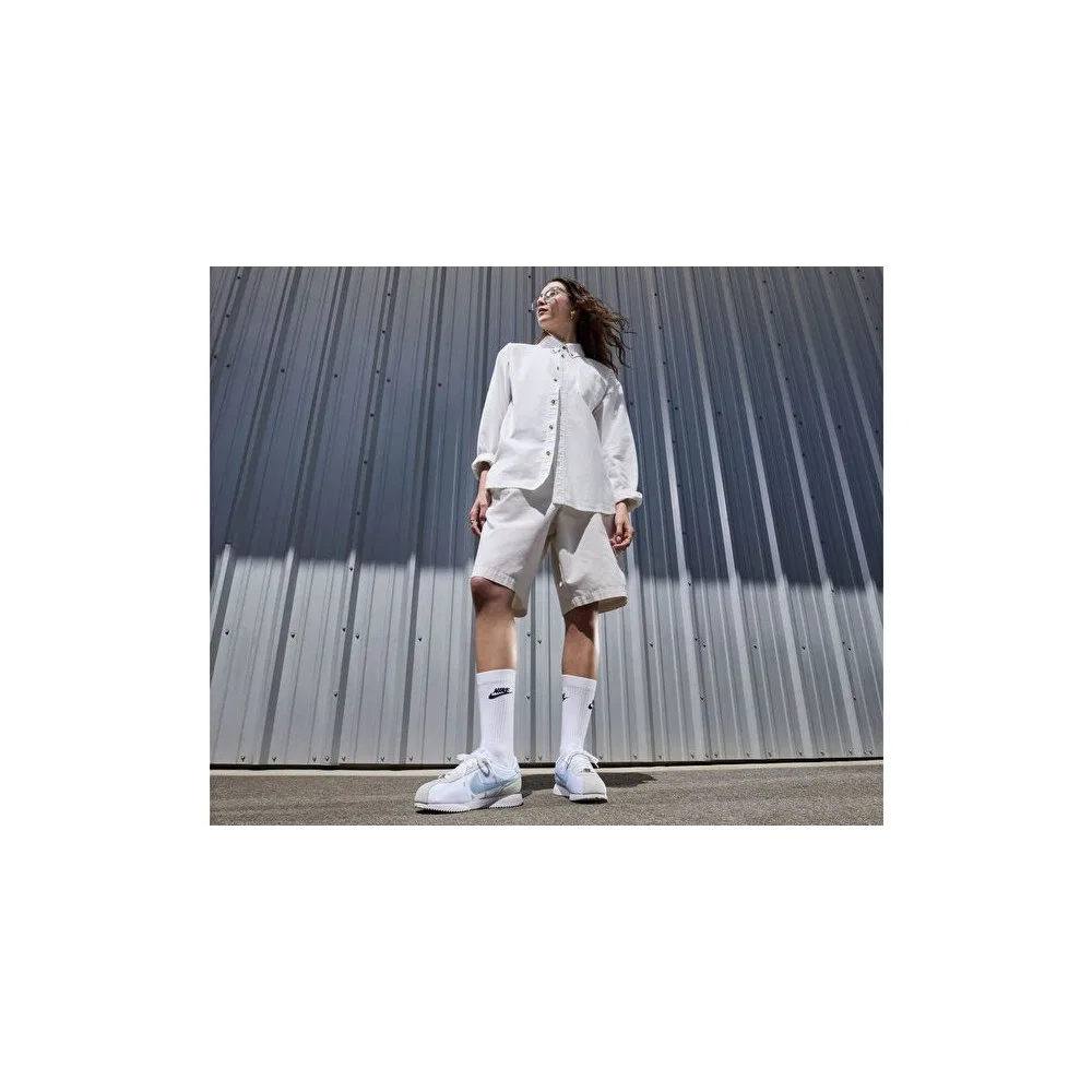Детские кроссовки Nike Cortez Unisex с логотипом, White — фото 2