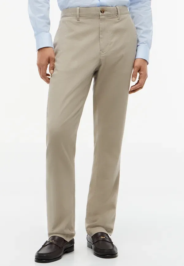 Брюки хлопковые Denton open structure Tommy Hilfiger, khaki, хаки
