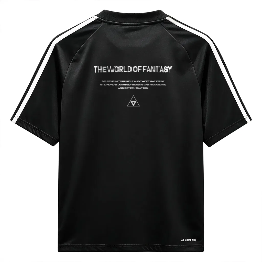 Женская футболка с принтом Football T Shirts Adidas, черный — фото 3