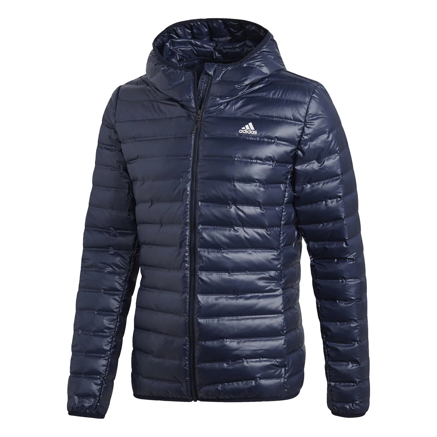 Женская пуховая куртка с капюшоном Varilite Hooded Daunenjacke Adidas, Petrolblau