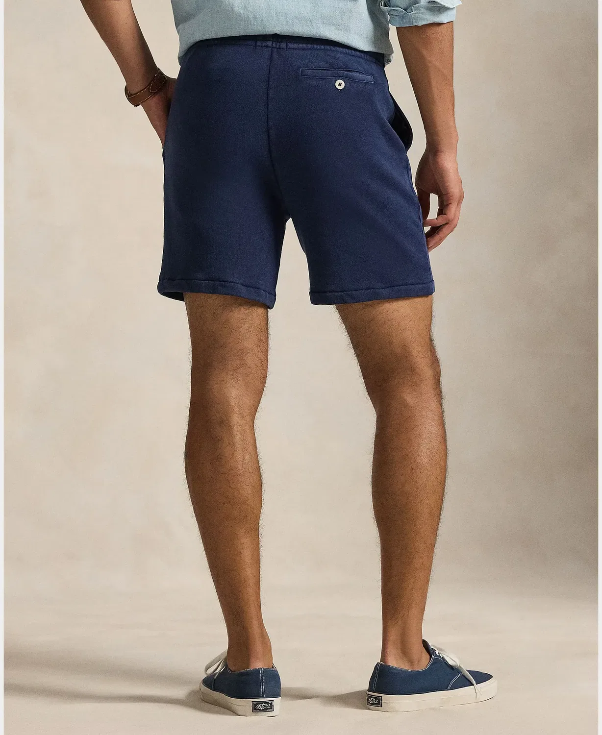 Мужские шорты из двойного трикотажа Polo Ralph Lauren, Azul Marino — фото 3