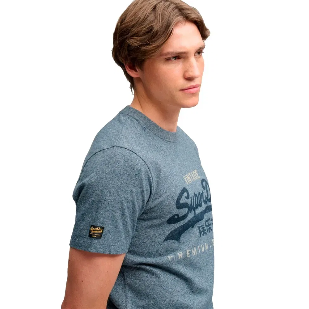 Мужская футболка с принтом Vintage Logo Heritage Superdry, Blue — фото 4