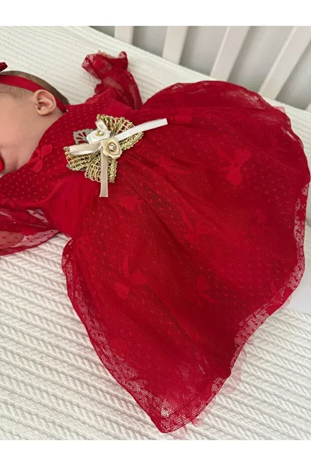Детский комплект одежды для новорожденных с длинным рукавом Pileki Baby, Red — фото 3