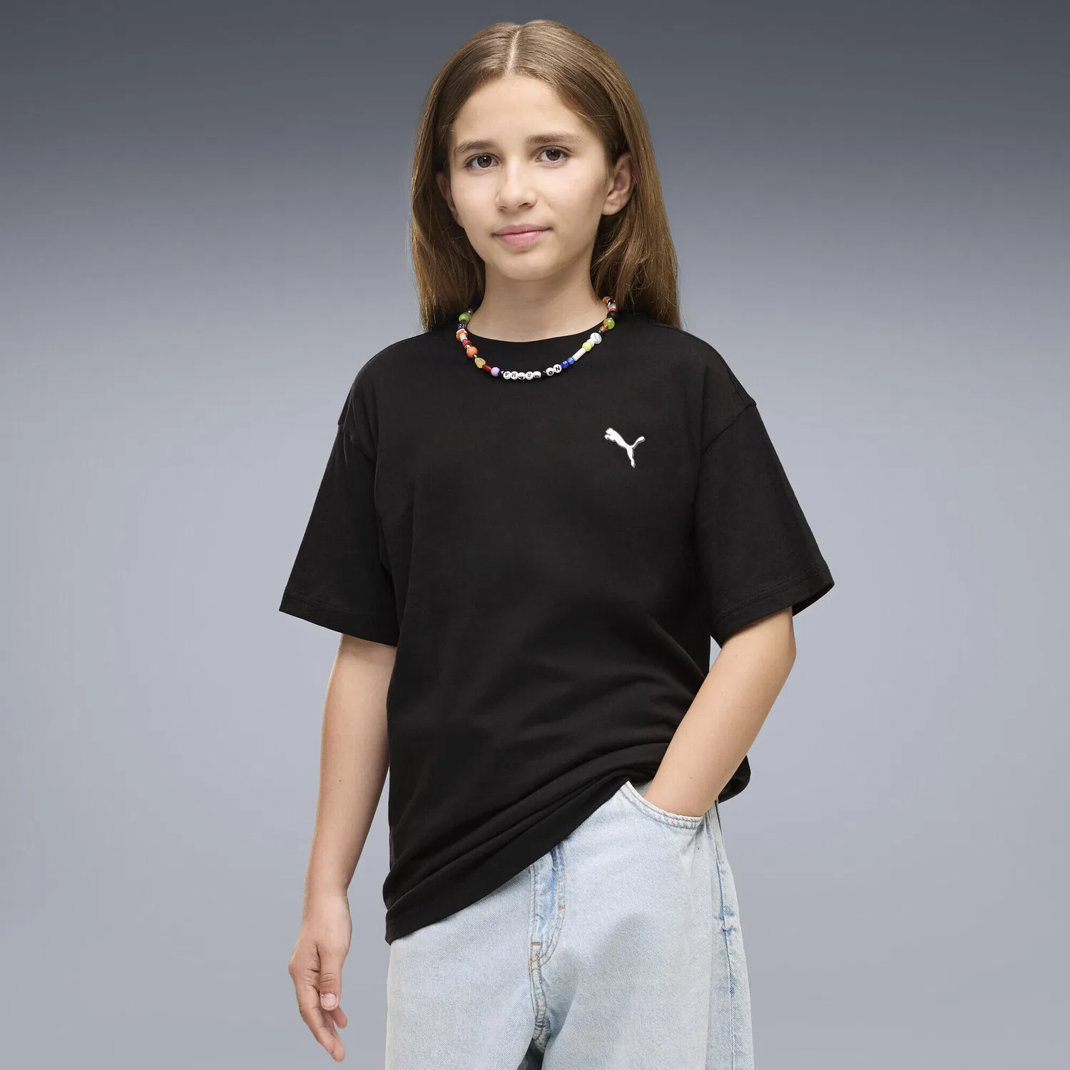 Детская хлопковая футболка Mid 90s Relaxed Graphic T-Shirt Puma, Schwarz — фото 2