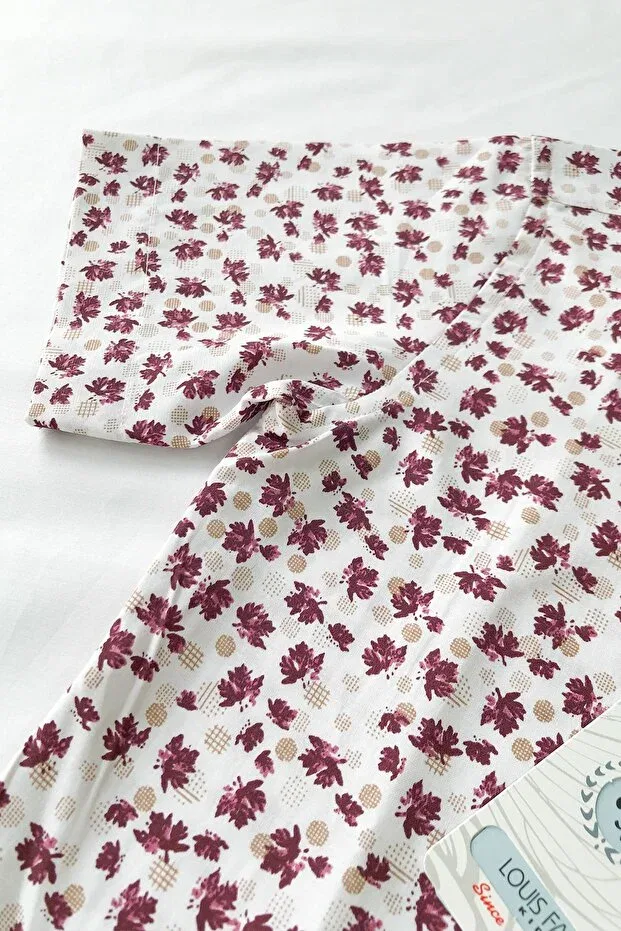 Детская рубашка для мальчиков с коротким рукавом Louis Kids, Cherry Bruise — фото 3