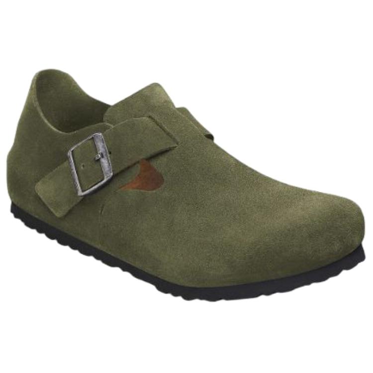 Birkenstock London Shoes Unisex Moss Green Narrow — фото 3