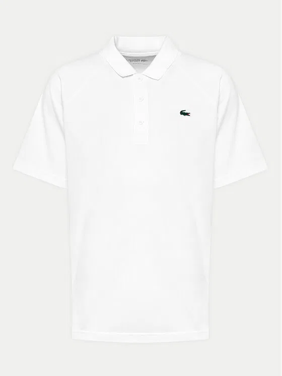 Поло Lacoste Regular Fit, однотонное, белый