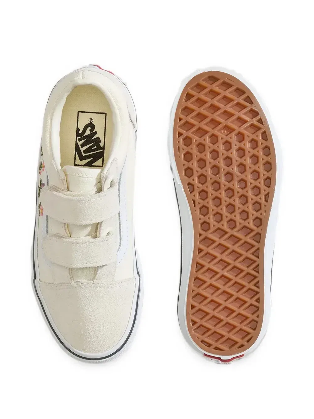 Кроссовки Old Skool V Vans Kids, бежевый — фото 3