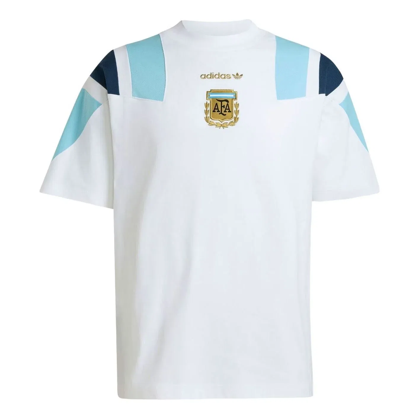 Мужская футболка с принтом Argentina EQT Adidas, темно-синий