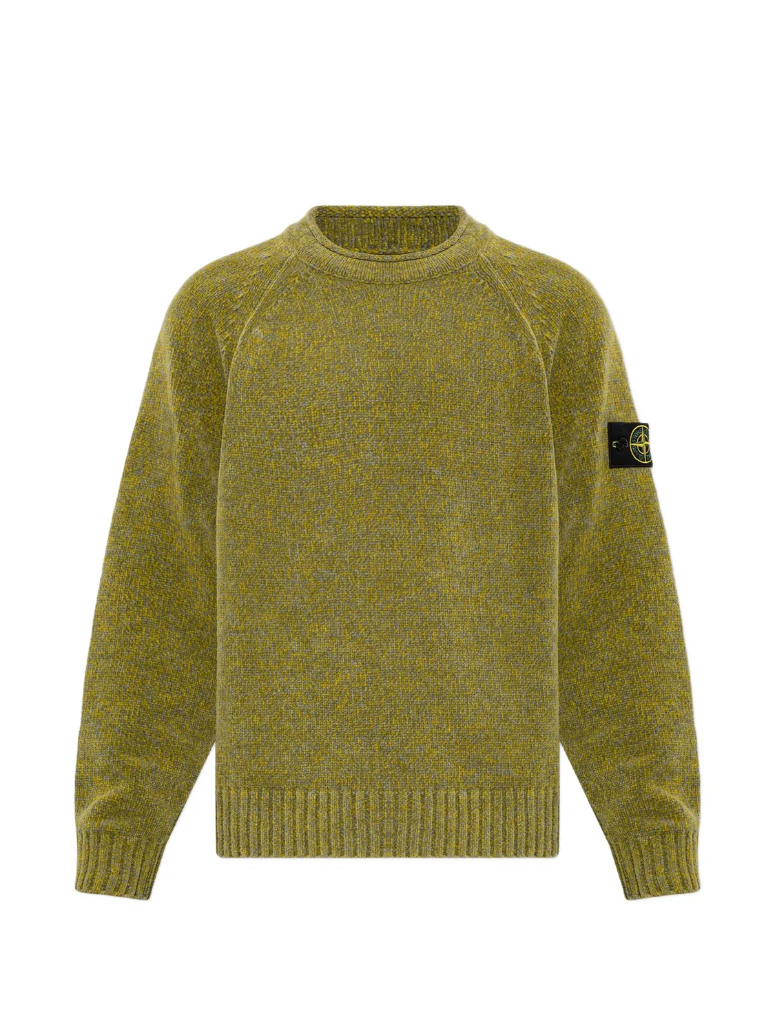 Stone Island Джемпер из хлопковой синели зеленый