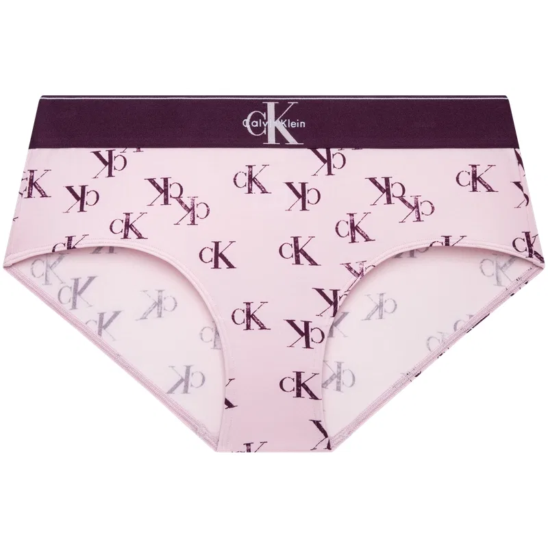 Женские трусы-слипы с алфавитным принтом, Calvin Klein, Pink