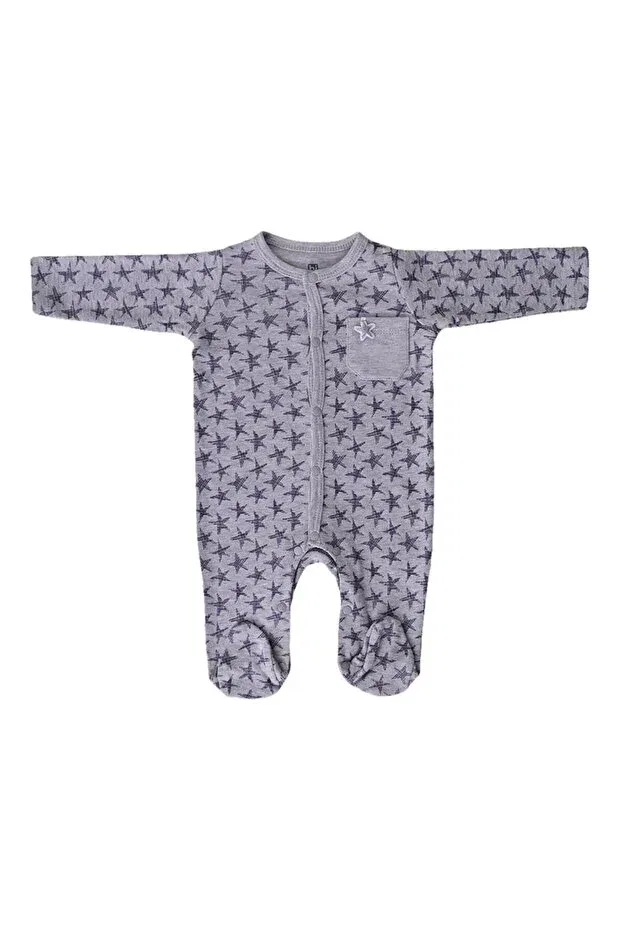 Детский комбинезон для новорожденных с длинным рукавом Bibaby, Gray