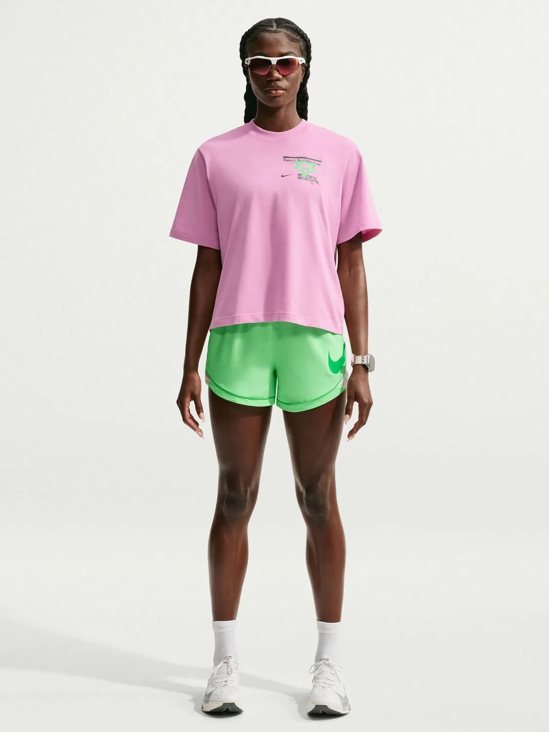 Футболка для бега Dri-FIT Boxy Nike, Pink Rise — фото 2