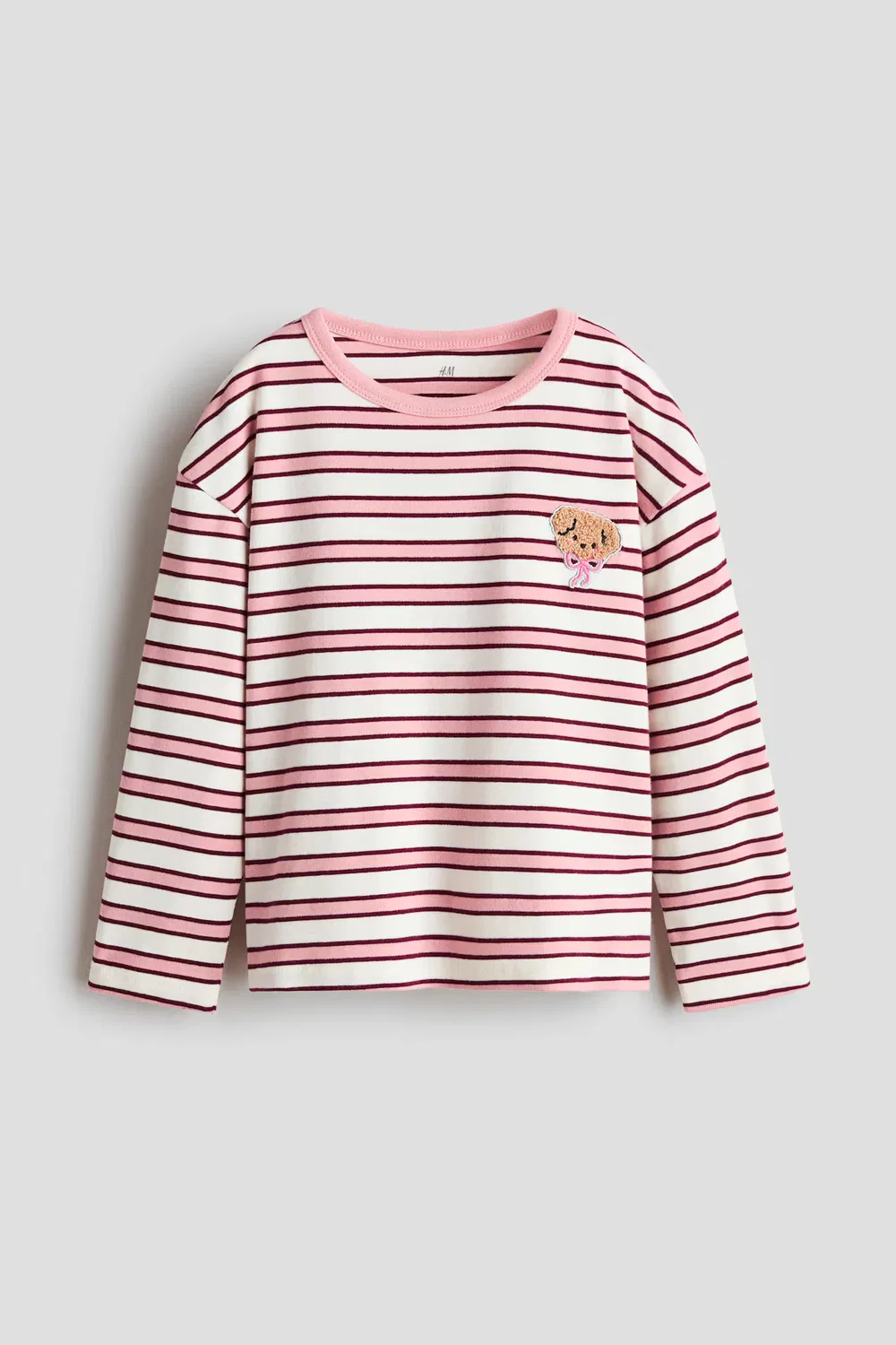 Лонгслив H&M, Mattrosa/Hund