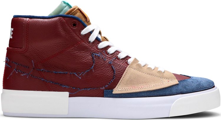 Кроссовки Nike Zoom Blazer Mid Edge SB 'Team Red Navy', красный - фото