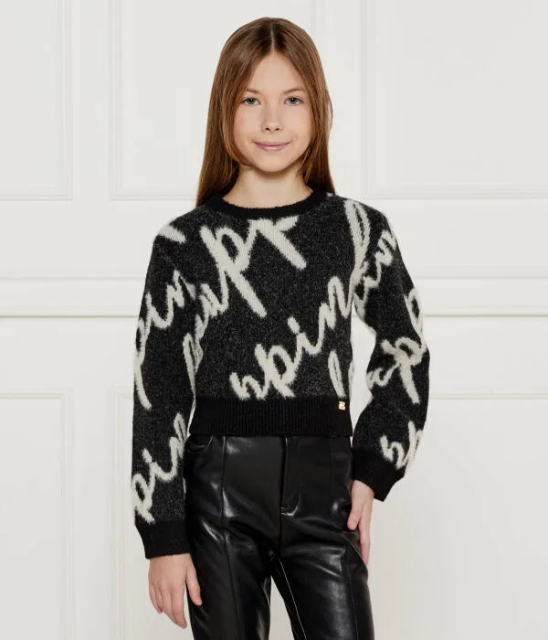Детский джемпер Regular Fit Pinko Up, черный