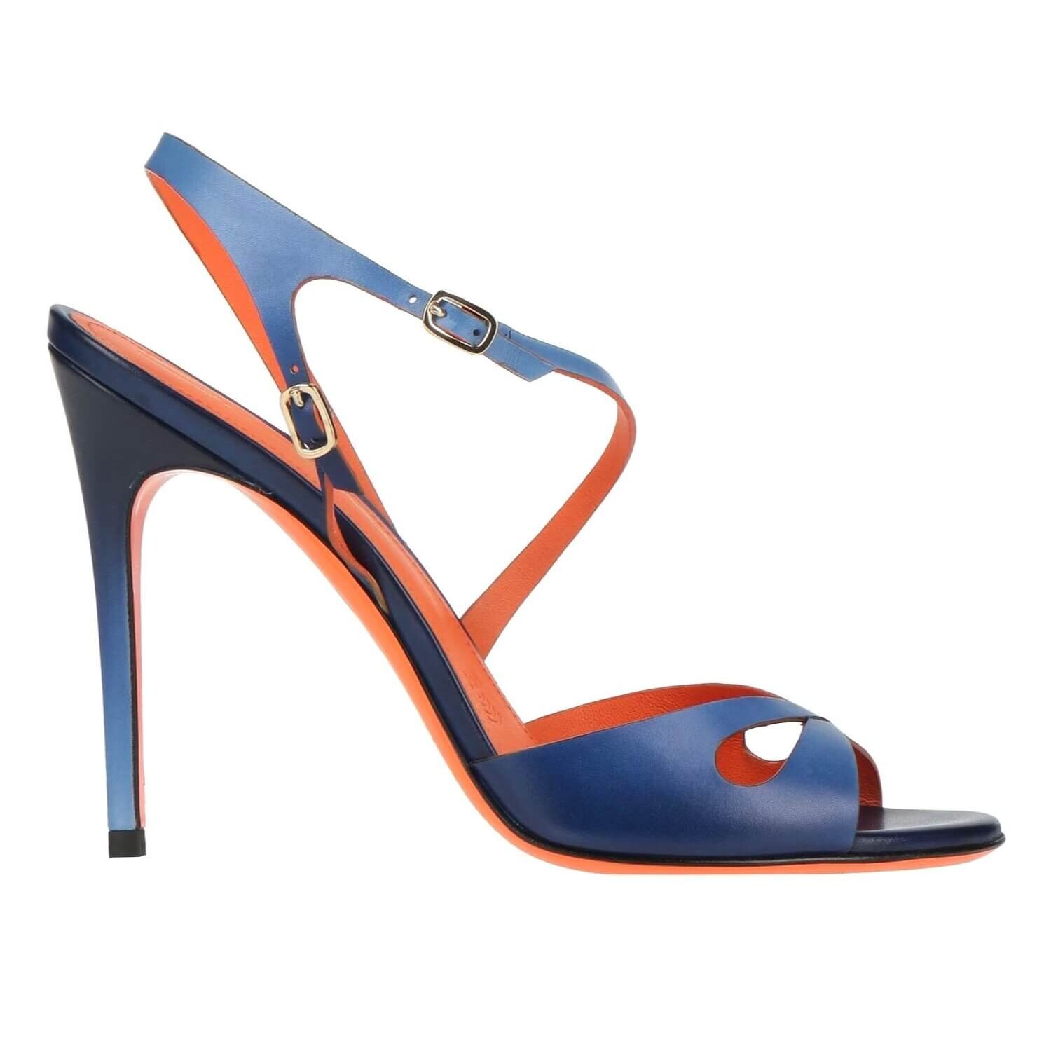 

Босоножки Santoni, синий/оранжевый