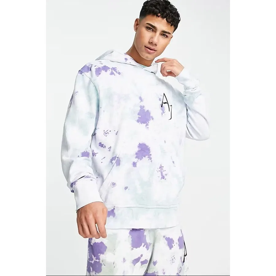 Мужской худи из футера с капюшоном Jordan Sport DNA Fleece Nike, Зелено-белый