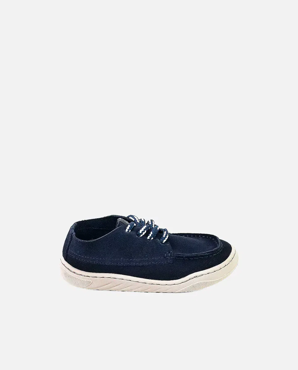 Детские кроссовки из замши Eli 1957, Azul Marino