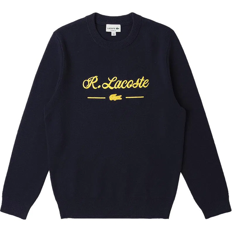 Свитер унисекс с круглым вырезом LACOSTE, Gray — фото 4