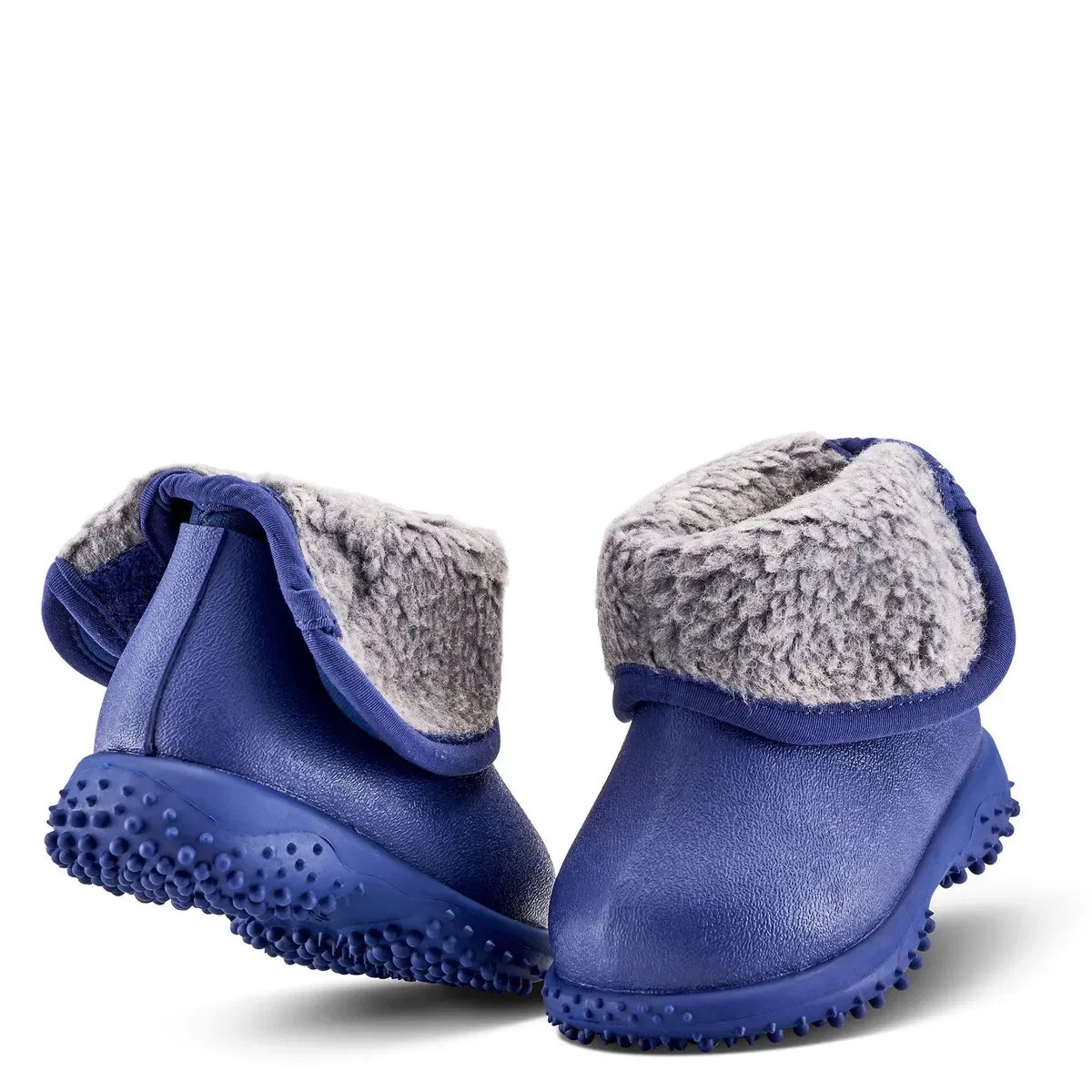 Детские сапоги-веллингтоны с флисовой подкладкой Muddies puddle Grubs Boots, Blue — фото 3