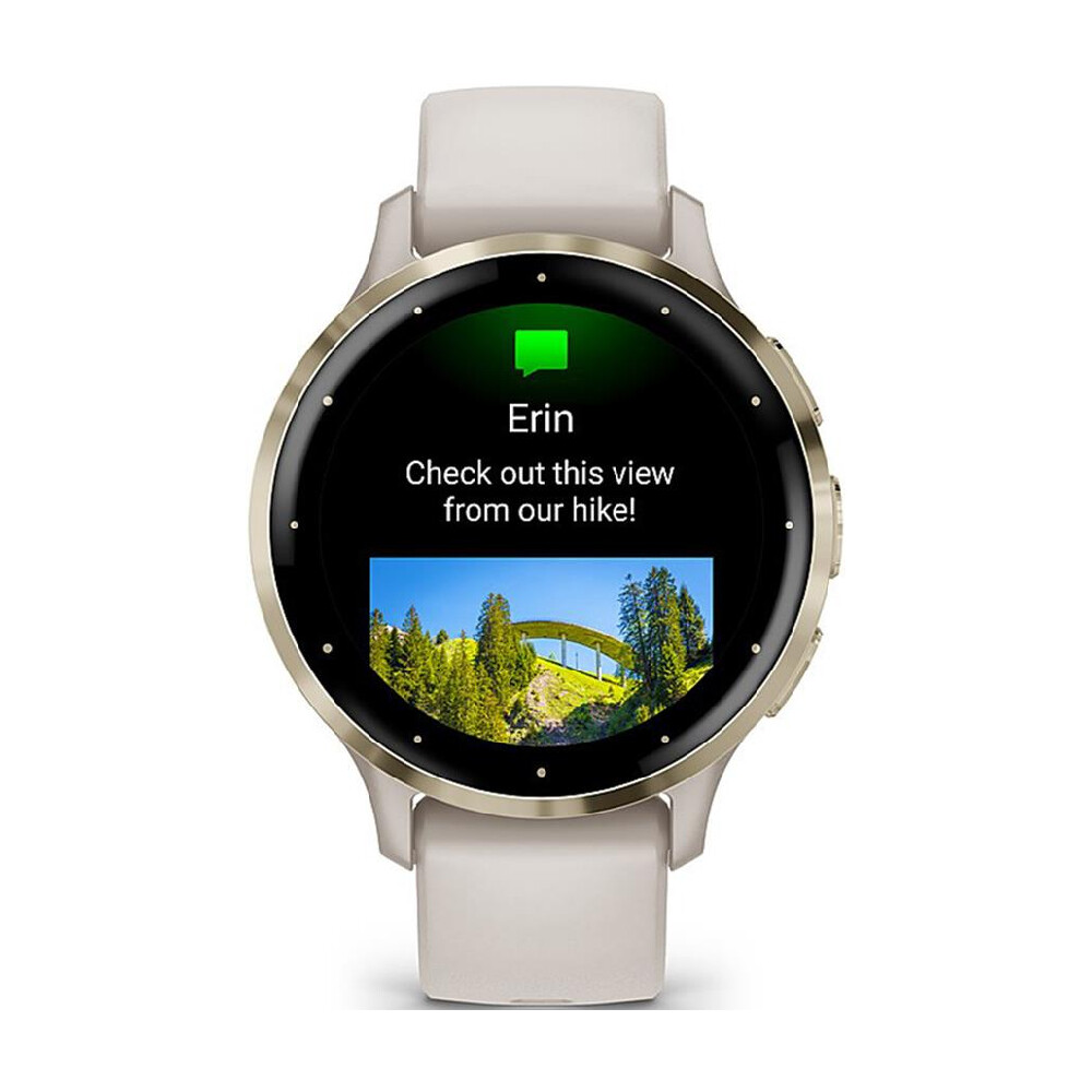 Умные часы Garmin Venu 3S, 1.2", Wi-Fi, золотой/слоновая кость — фото 2