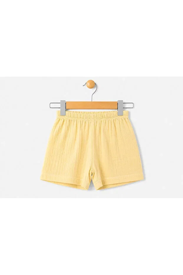 Детские шорты для девочек хлопковые Carmin Baby, Yellow