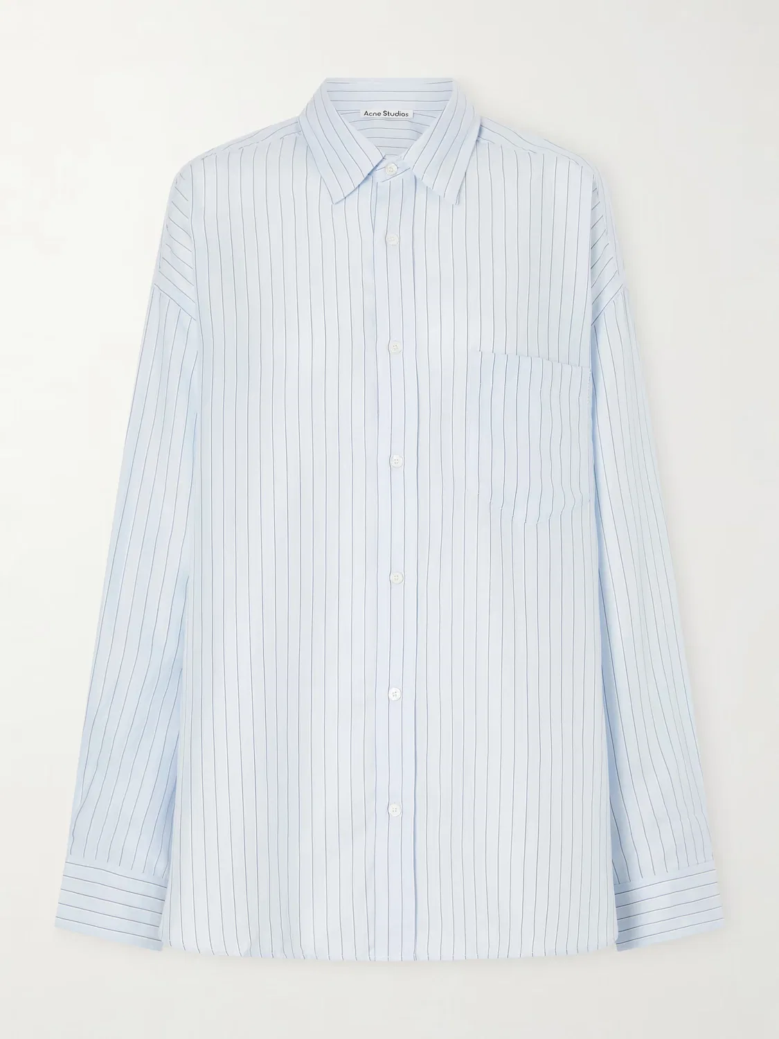 Полосатая тканая рубашка Soffia Acne Studios, синий