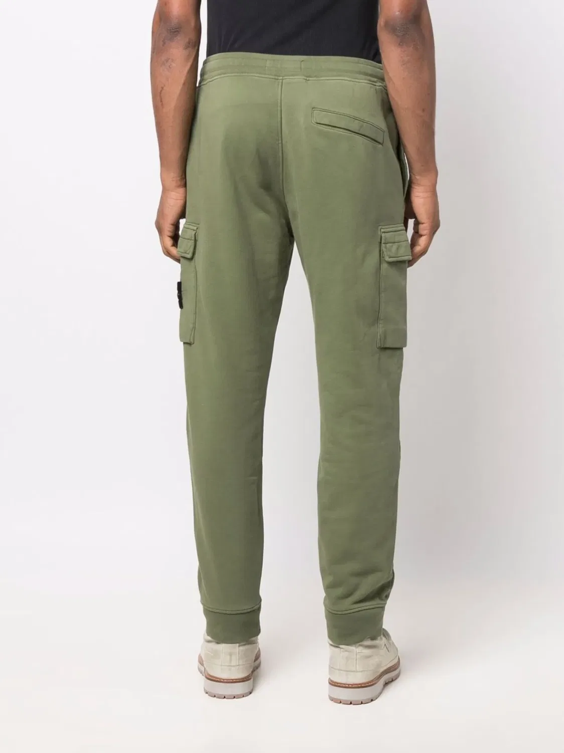 Спортивные штаны с эмблемой Compass Stone Island, зеленый — фото 2
