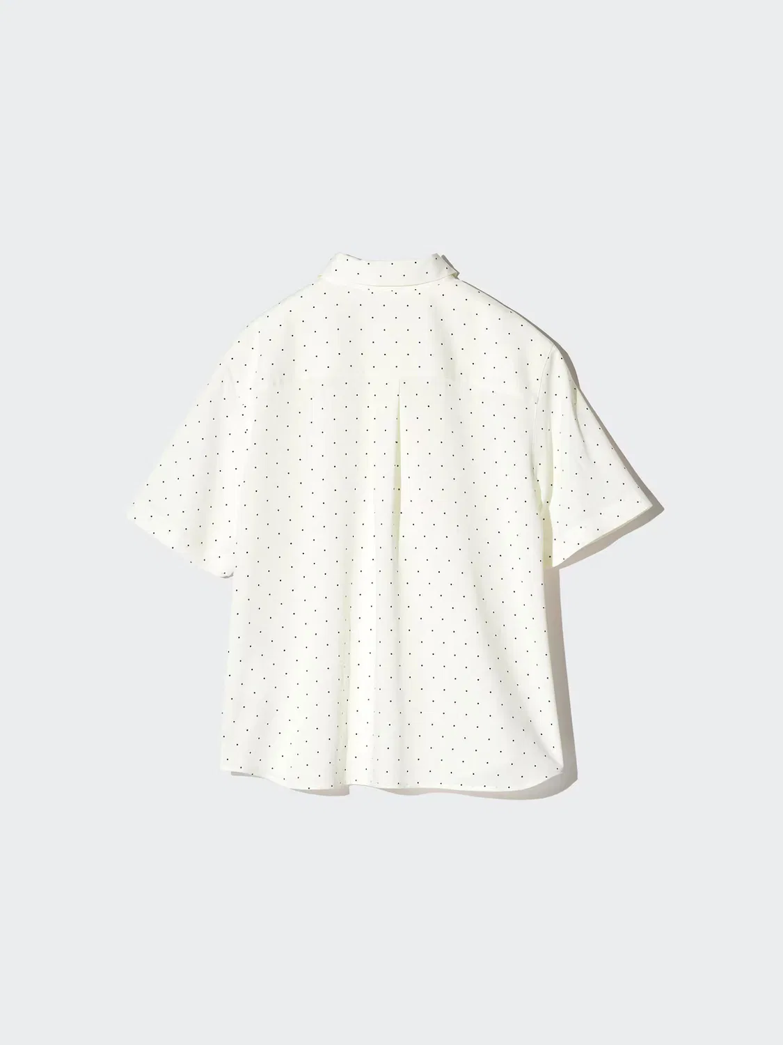 Блузка Uniqlo, с принтом, кремового цвета — фото 4