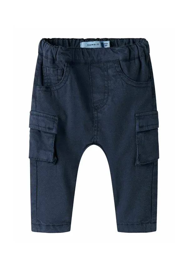 Брюки из лаиоцелла, полиэстера, вискозы и эластана Hose baggy fit cargo Name It, темно-синий Blazer