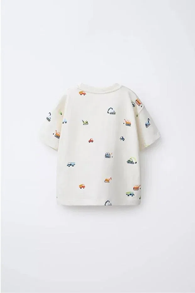 Детская футболка для мальчиков с принтом Business Machines Printed Leni Kids, Multicolor