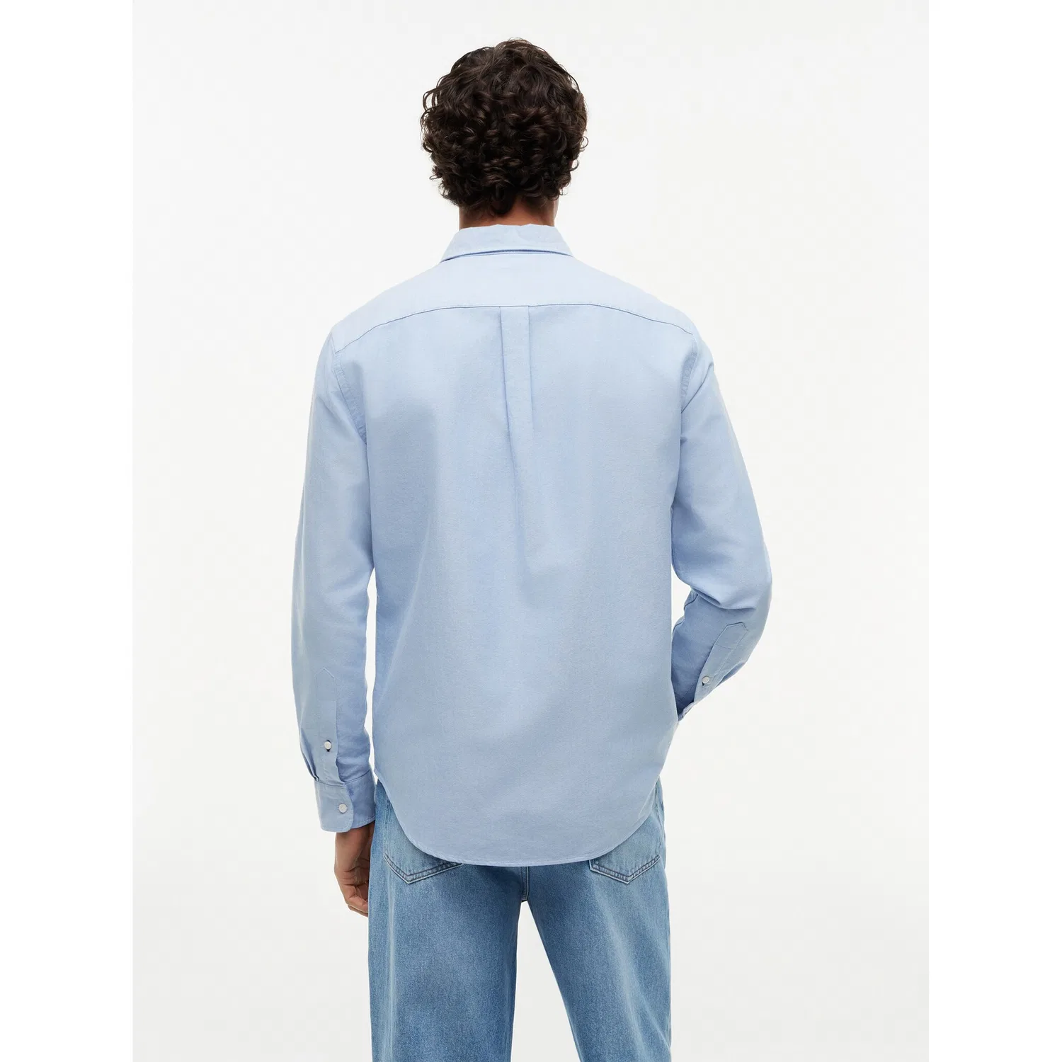 Мужская рубашка с длинным рукавом Oxford Regular Fit Tommy Hilfiger, Blue — фото 2