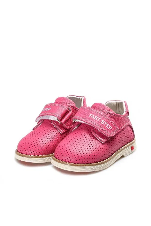 Детские повседневные туфли для девочек из нубука Fuchsia genuine nubuck leather unisex children's casual shoes - ah 0700616123 Ayakkabıhane, Fuchsia — фото 2