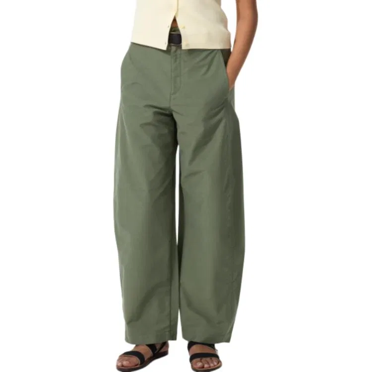 Брюки повседневные унисекс Dark Olive Green UNIQLO
