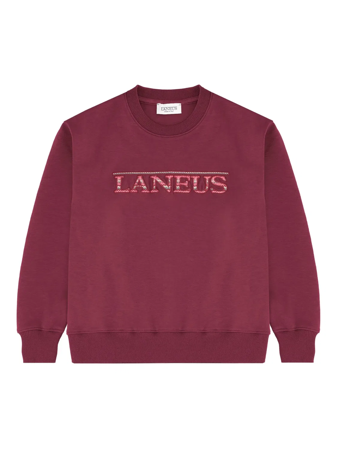 Толстовка с вышивкой интерлок Laneus, красный