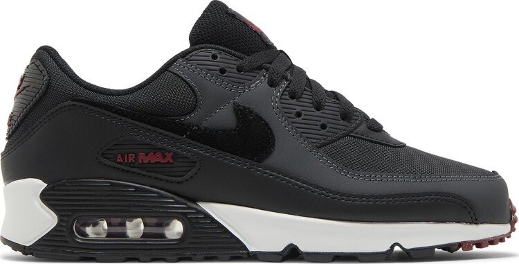 

Кроссовки Nike Air Max 90 'Anthracite Team Red', черный, Черный;серый, Кроссовки Nike Air Max 90 'Anthracite Team Red', черный