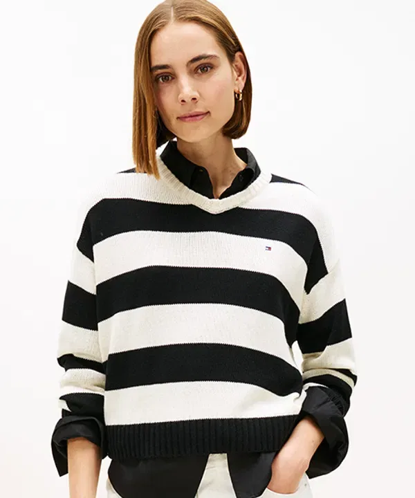 Свитер в полоску, Tommy Hilfiger, разноцветный