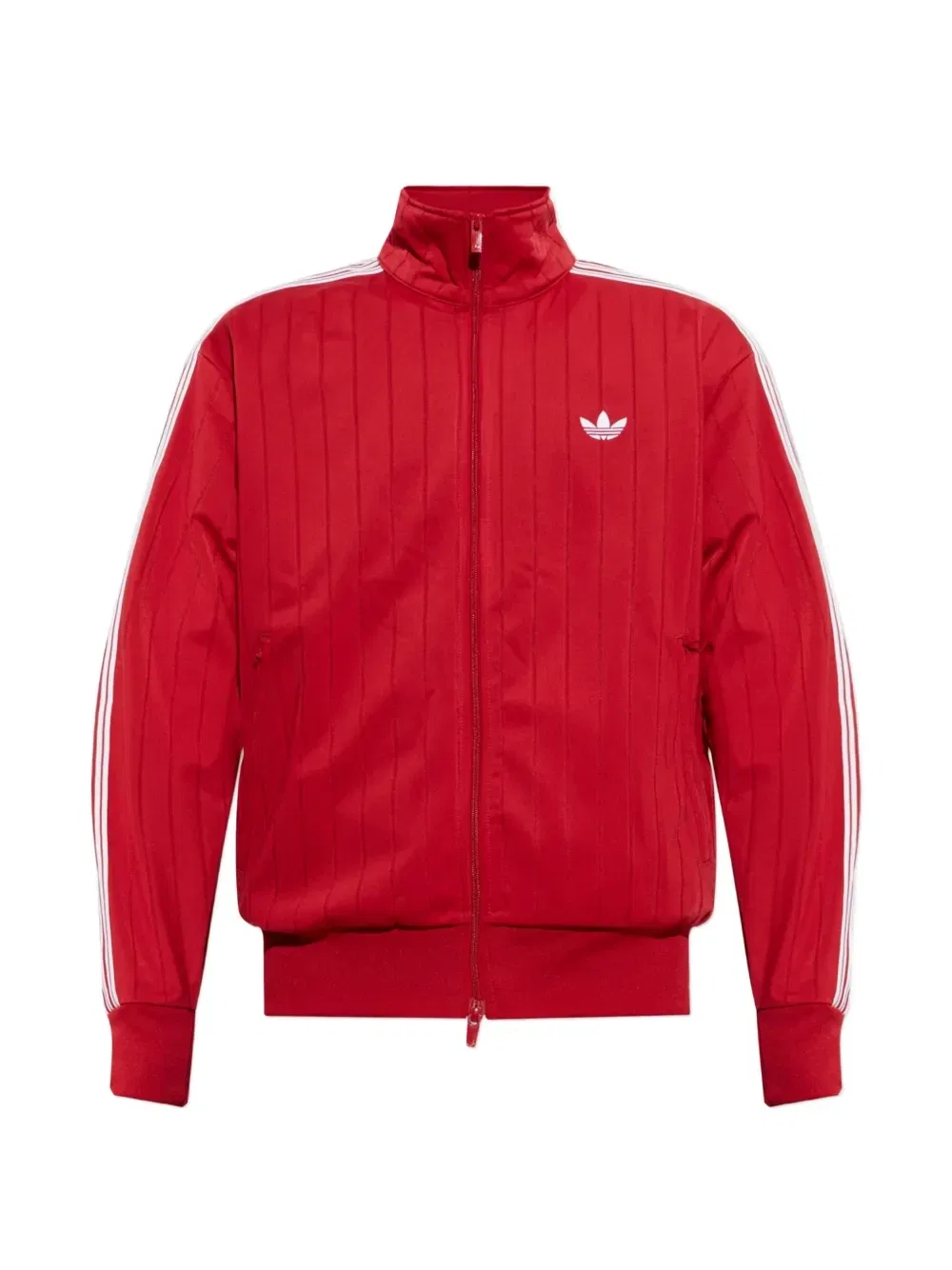Джемпер на молнии с вышитым логотипом Adidas, красный